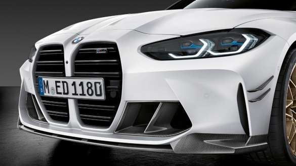 BMW M3 Limousine G80 2020 M Performance Frontaufsatz Carbon Nahaufnahme