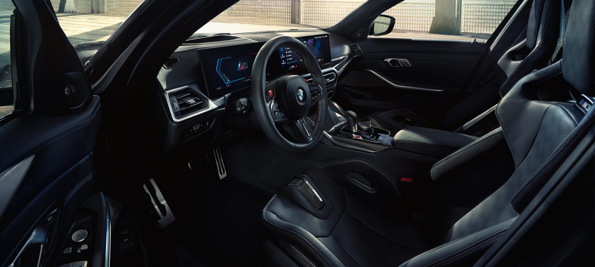 BMW M3 Competition Touring G81 8-Gang M Steptronic Getriebe mit Drivelogic Mittelkonsole Nahaufnahme