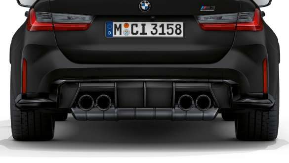 BMW M3 Competition Touring G81 Heckansicht Heckschürze
